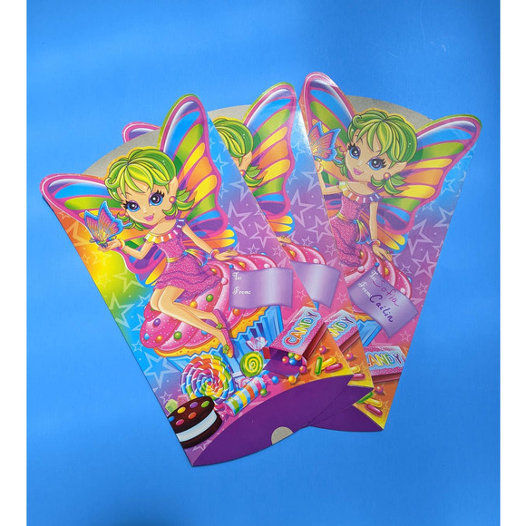 Set of 3 Vintage Lisa Frank 90's Y2k Candy Fairy Paper Gift Boxes - Picture 8 of 8